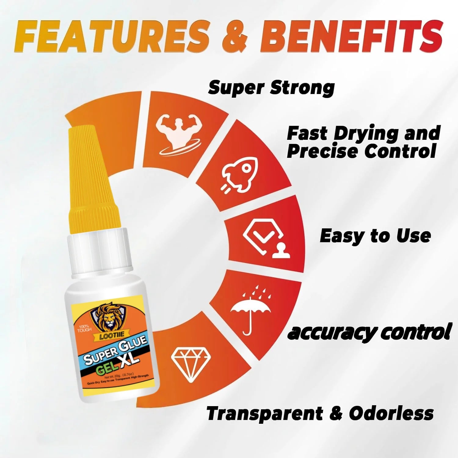 5pcs Transparent Repair Glue - Instant Bond for Household Items, Universal DIY Adhesive for Broken Metal/Wood/Glass
