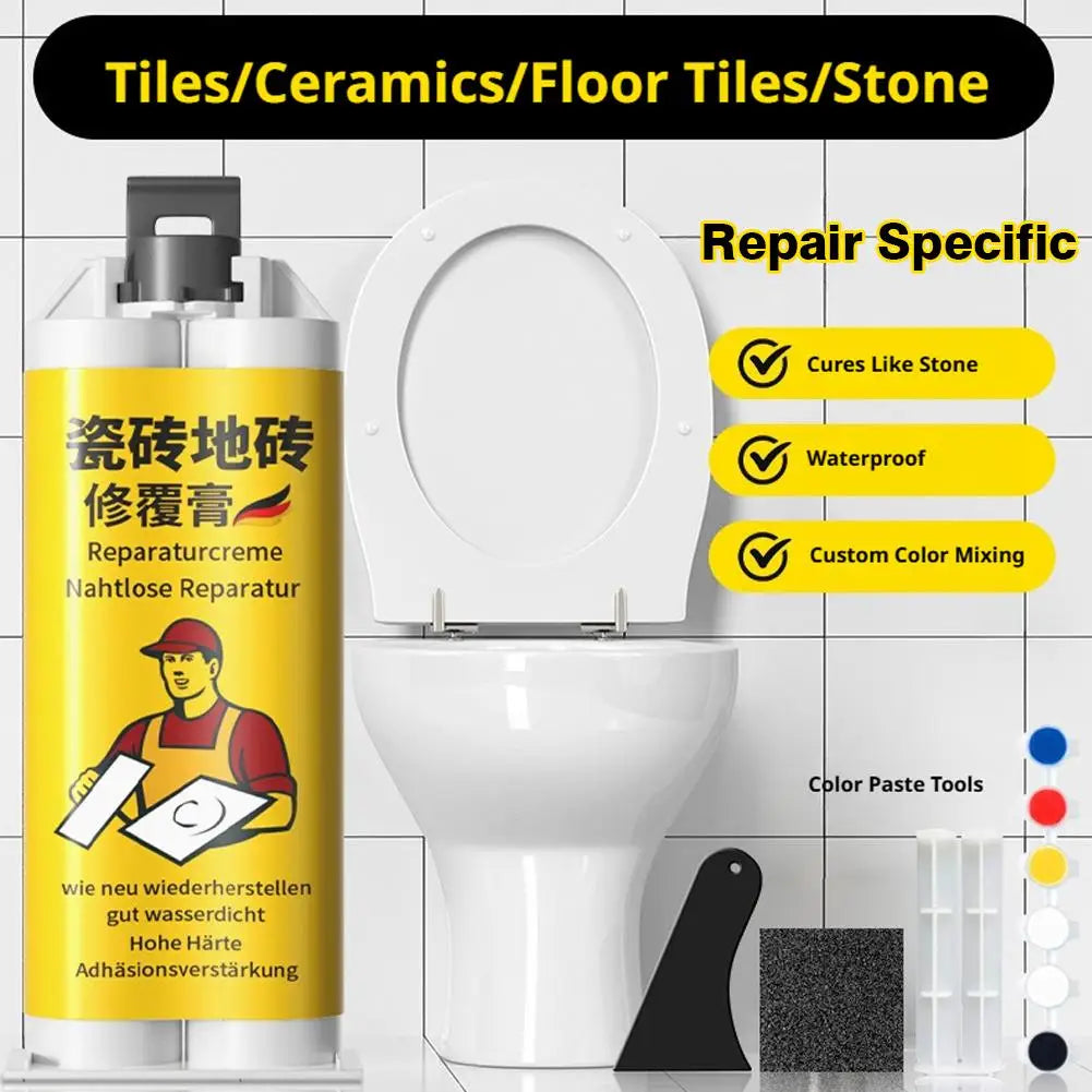 Ceramic Floor Tile Repair Paste Seamless Glaze Surface Waterproofing Agent for Potholes Cracks And Holes