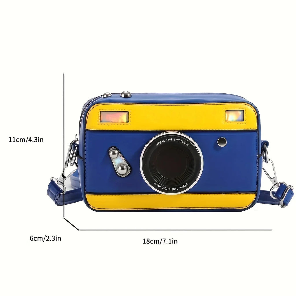 Personalized and Creative Mini Camera Bag Retro Crossbody Versatile Bag Niche Box Bag  Fresh Chain Small Square Bag