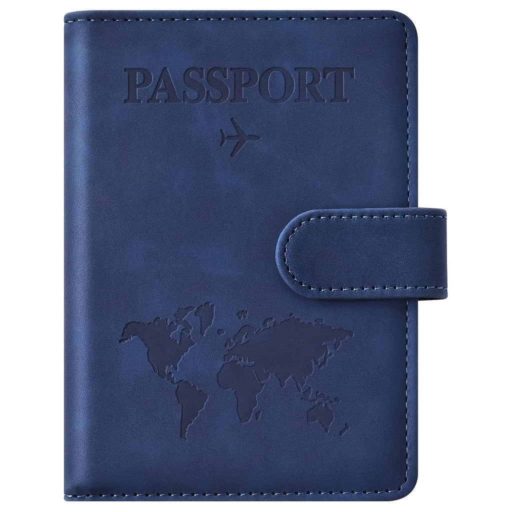 Passport Holder, Passport Cover with Credit Card Slot and Boarding Pass Slot Combo, Passport Wallet Case Book Travel Must Have,