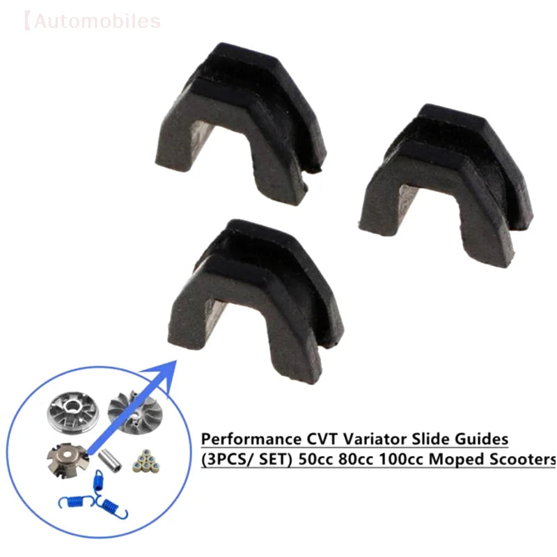 3pcs Variator Guide Slides For 49cc 50cc 60cc 80cc 125cc 150cc GY6 139qm Scooter Moped ATV