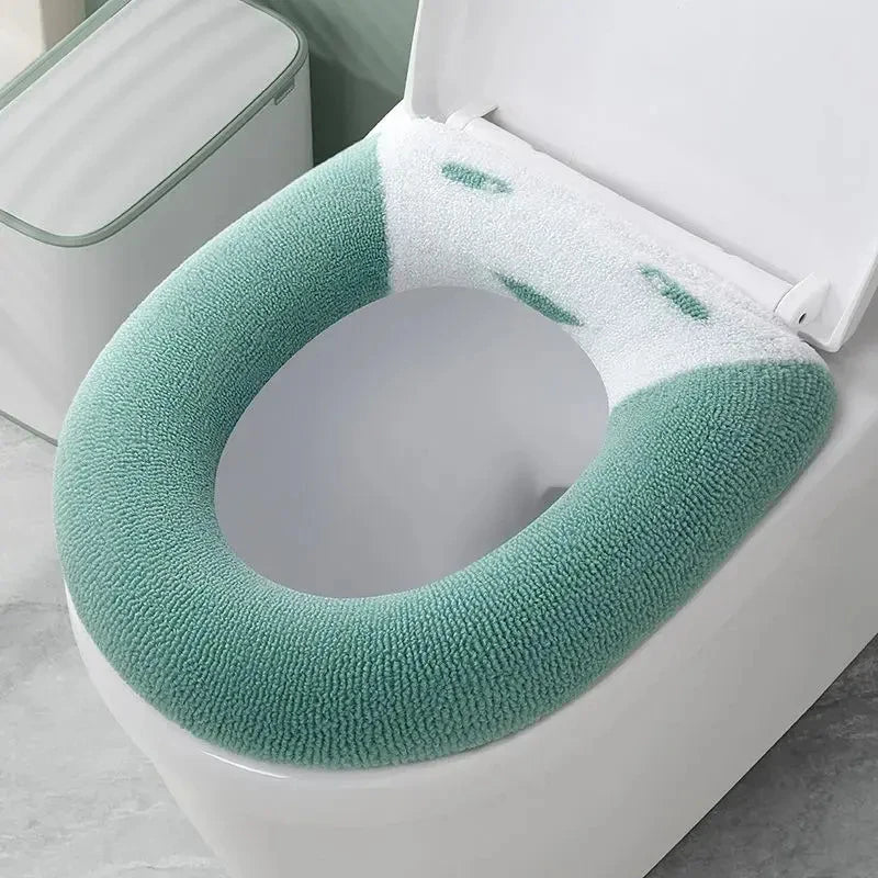 1Pcs Soft Warmer Washable Mat Cover Pad Cushion Seat Bathroom Toilet Seat Cover