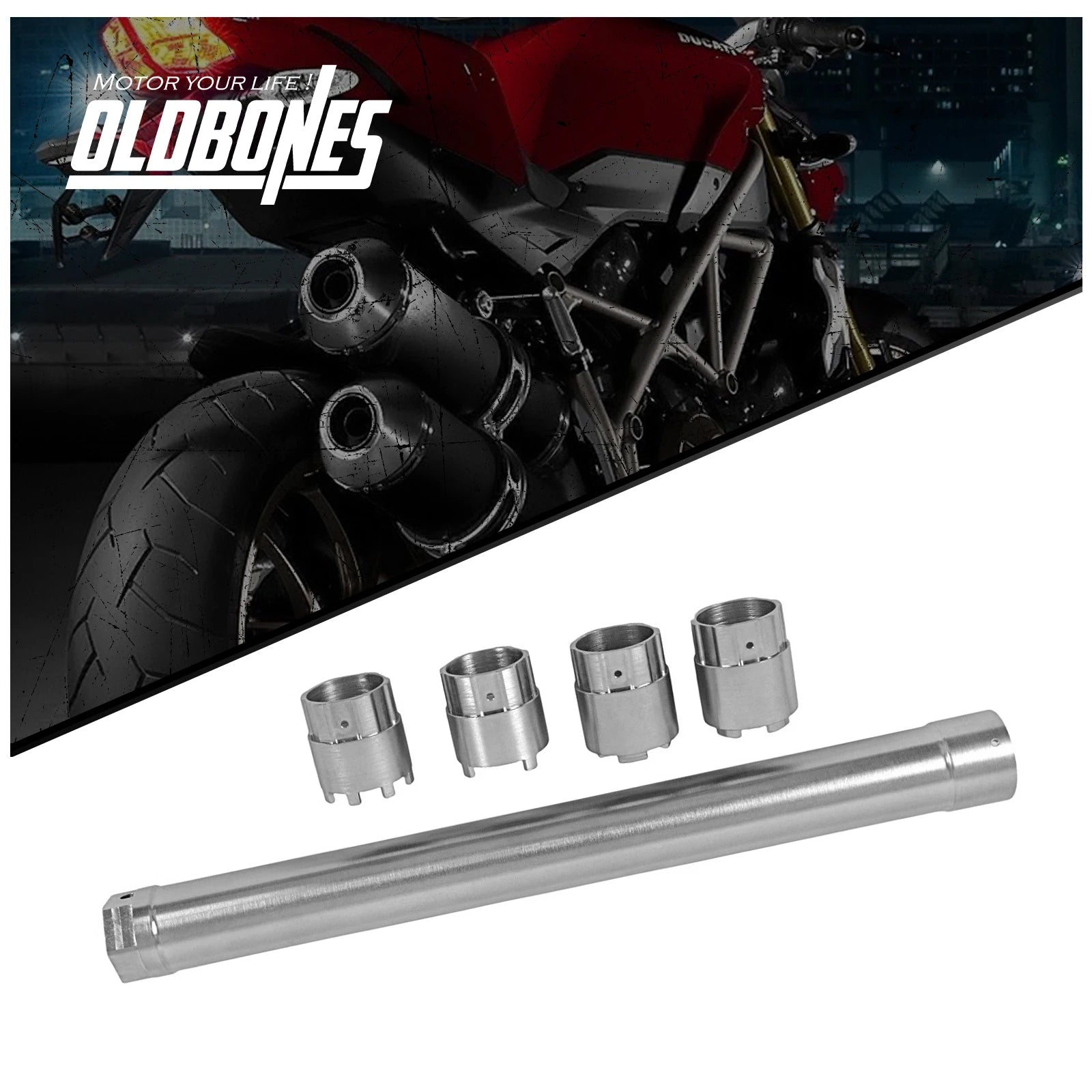 4 Adapters Fork Damping Rod Holding Tool Motorcycle Disassembly Tools For Profession Shock Absorber Core Inner Barrel