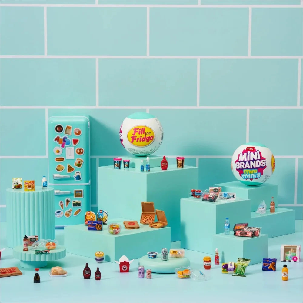 Zuru Mini Brands Fill The Fridge Mini Minis Blindbox Toy Collectible Miniature Surprise Toy