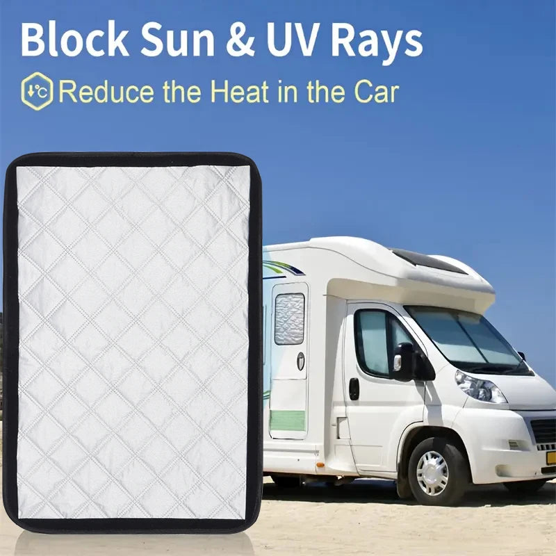 1PC Caravan Sunshade Skylight Shading Pad Foldable Awning Cover Waterproof Camping Tailgate Sunshade Car Trailer RV Accessories