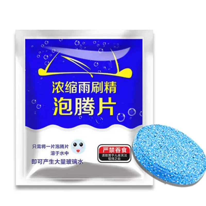 30/80PCS Windshield Cleaner Effervescent Tablet Solid Cleaning Agent Wiper Oil Film Remover Household Toilet Cleaning Tablet