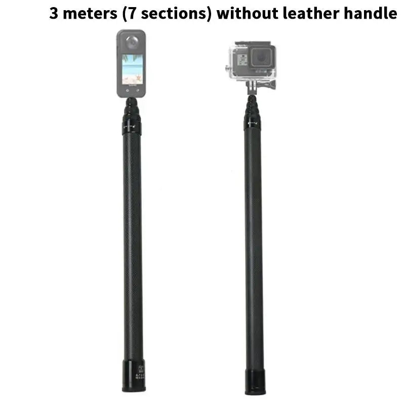 Carbon Fiber Selfie Stick Camera Extension Ultra Long Invisible Extension Stick Selfie Stick