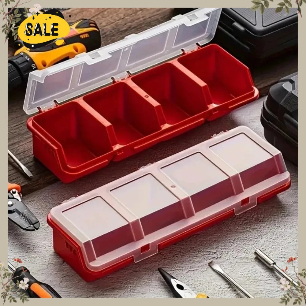 Convenient Multi-Compartment Screw and Small Parts Storage Box Durable Plastic Hardware and Jewelry Storage Box