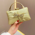 Team-based banquet clutches for women, small clutches, pleated rhinestone clutches, handbags, evening bag
