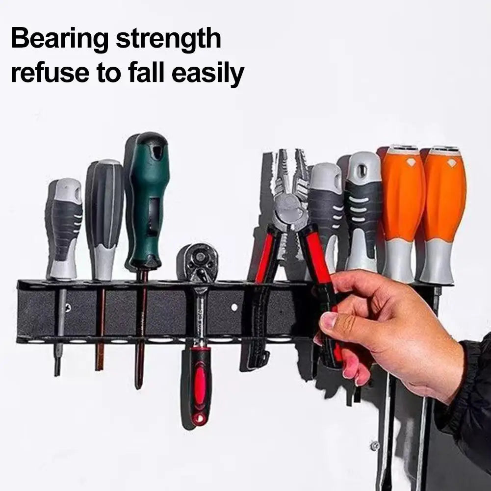 Screwdriver Organizer Tool Wall-mounted 14-hole Hardware Tool Storage for Hex Cross Screw Driver RC Tools Storage Base Stand
