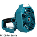 Multifunctional Lighting Fan For Bosch With 14.4-18V Lithium Battery With 3W Lamp FC103 FC104 FC105 FC106 FC107 FC108 Household