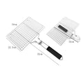 304 Stainless Steel BBQ Mesh Non Stick Grilling Basket Grill Mesh Mat Meat Vegetable Steak Picnic Party Barbecue Tool