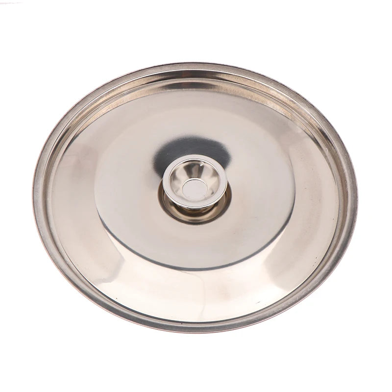 10-26cm Round Pot Lid Thicken Stainless Steel Saucepan Cover Replacement Universal Kitchen Food Lid Kitchen Supplies