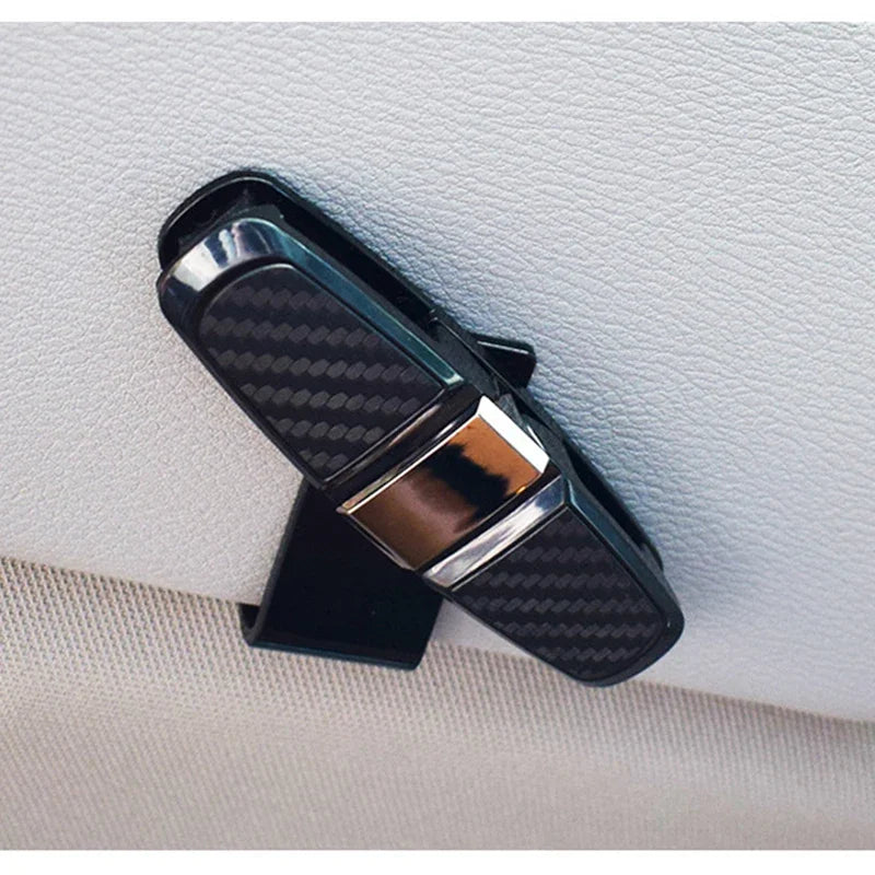 Universal Car Sun Visor Sunglasses Holder Multifunctional Eyeglasses Clip Ticket Card Fastener Auto Glasses Storage Clamp