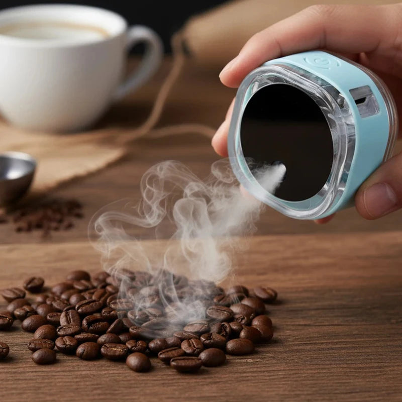 Mini Coffee Bean Atomizer Rechargeable Electric Sprayer Magnetic Base Anti-Static Automatic Spray Bottle Espresso Machine