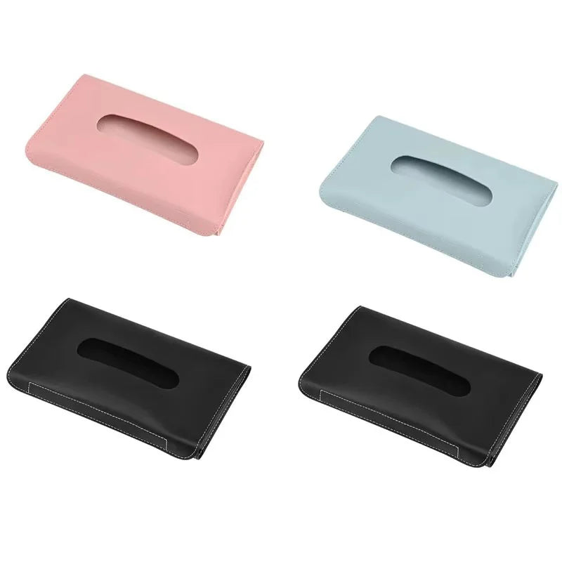 1/2/4Pcs Car Tissue Box Towel Sets Car Sun Visor Tissue Box Holder Auto Interior Storage Decoration for BMW Car Accessories