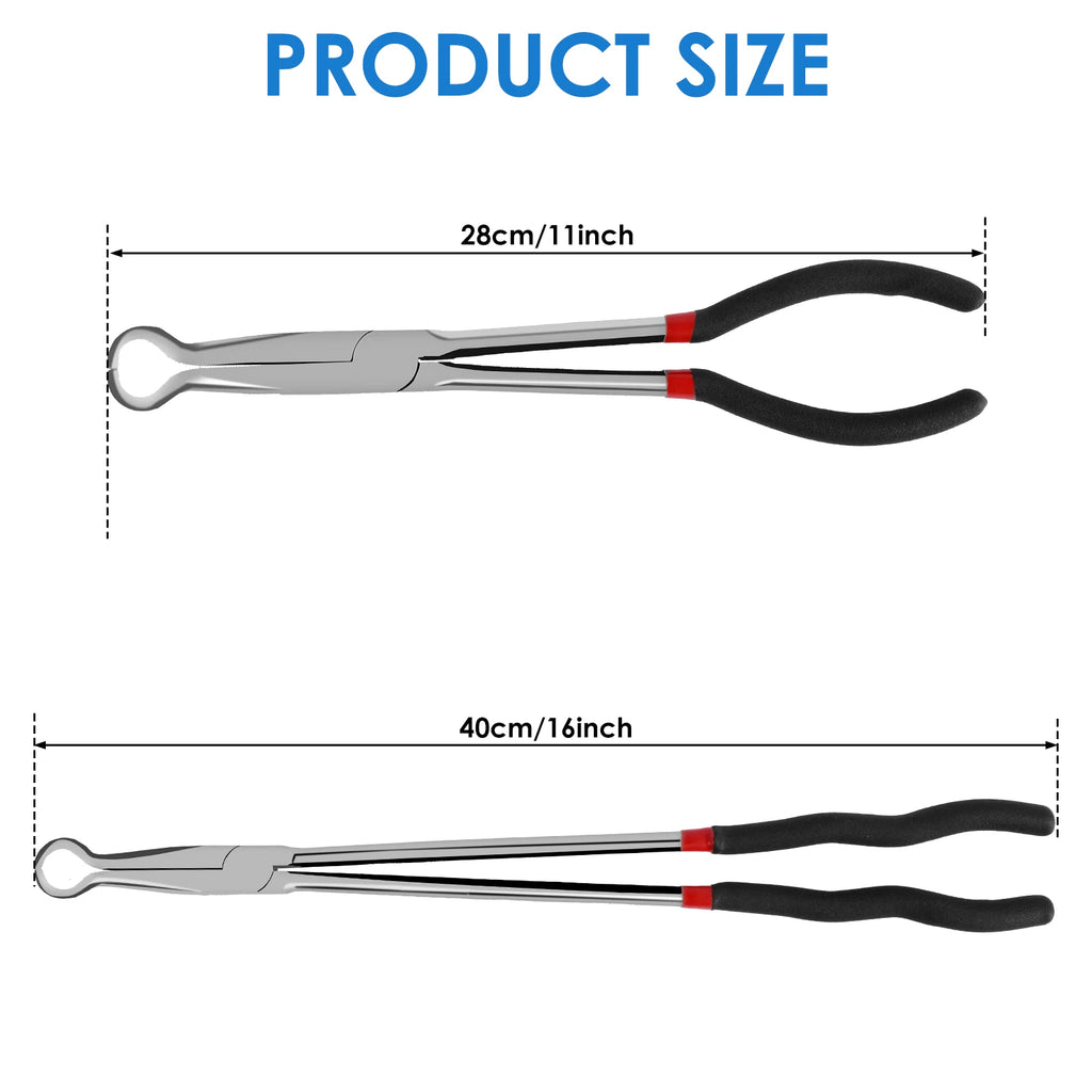 3/2pcs Spark Plug Removal Pliers O-shaped Hose Clamp Pliers Hose Gripper Plier for Narrow Space Car Electrical Disconnect Plier