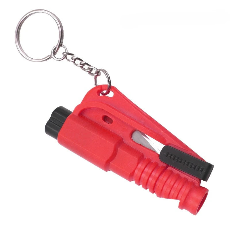 1pc Mini Safety Hammer Keychain Escape Car Life-saving Escape Hammer Window Broken Emergency Glass Breaker