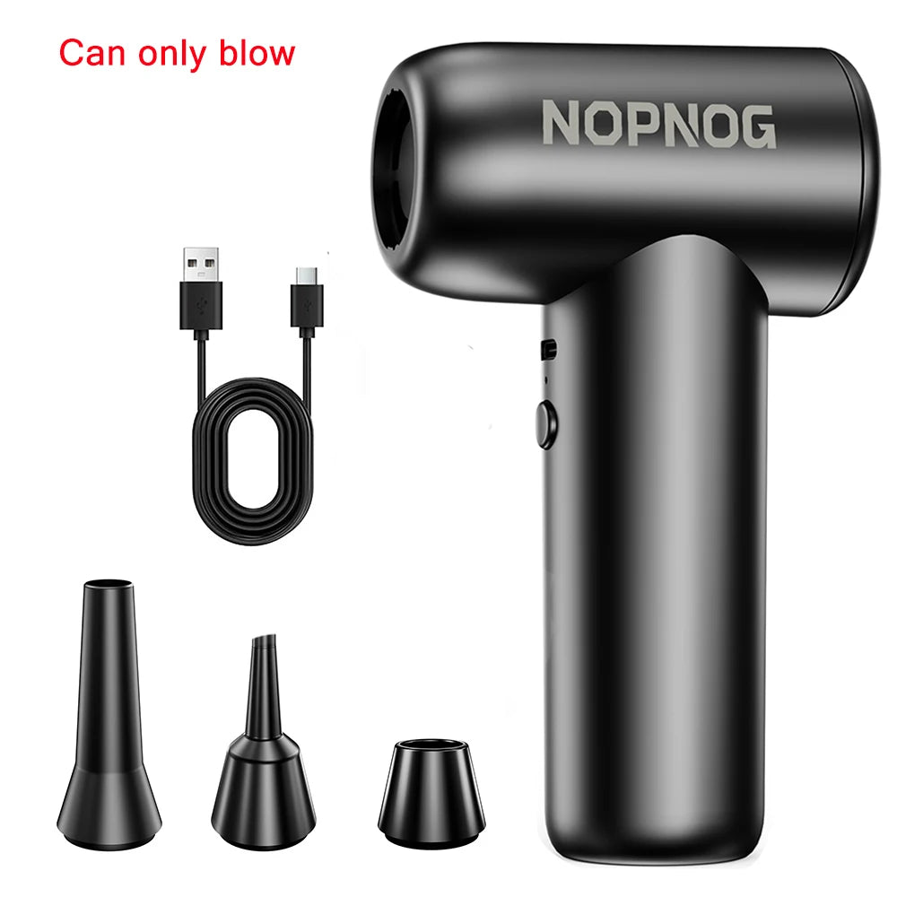 Car Vacuum Cleaner Blower Turbo Fan Violent Jet Fan Cleaning Blowing Tools Summer Hair Dryer Family Electric Air Duster Auto Accessories Dust Collector Outdoors Portable