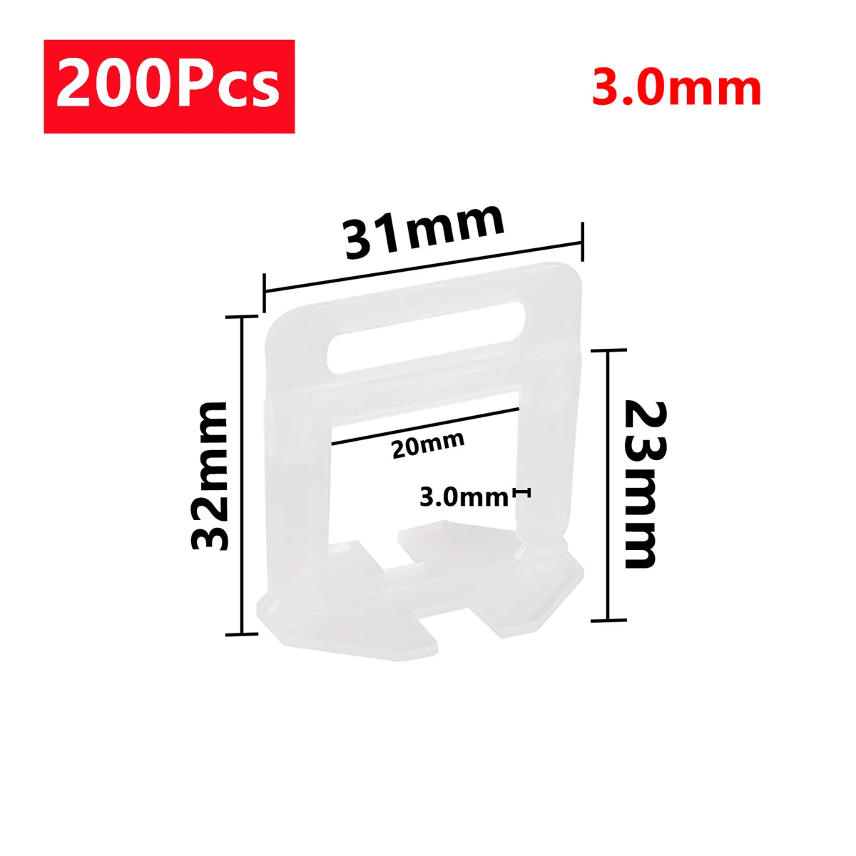 Plastic Tile Flat Leveling System Tools 100/200/500Pcs Tile Adjustment Clips Pliers Wedges Tile Laying Ceramic Wall Construction