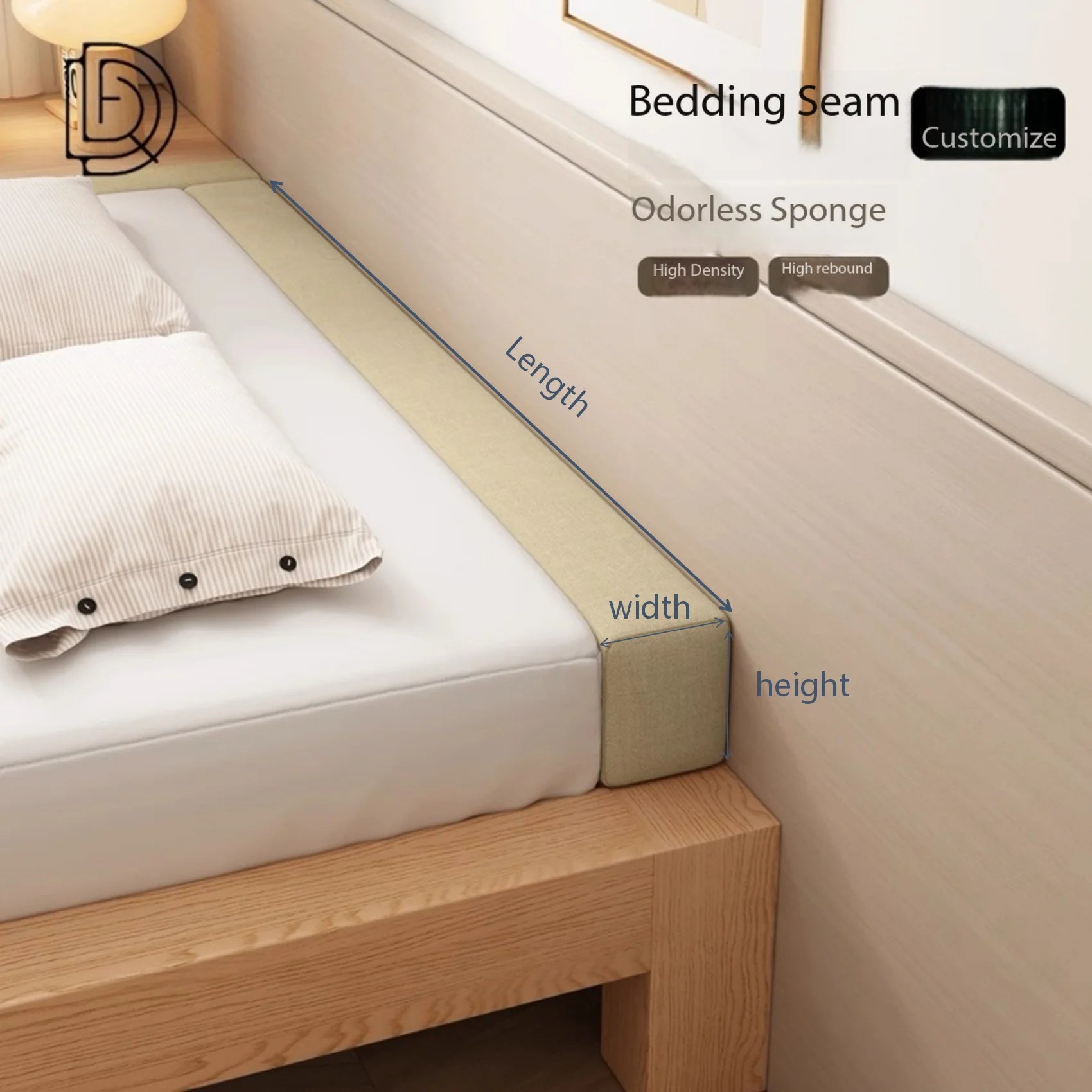 Mattress Bed Filler Bed Extender Headboard Pillow Closed Gap Between Mattress Headboard and Wall Bed Cushion/Sofa Pad
