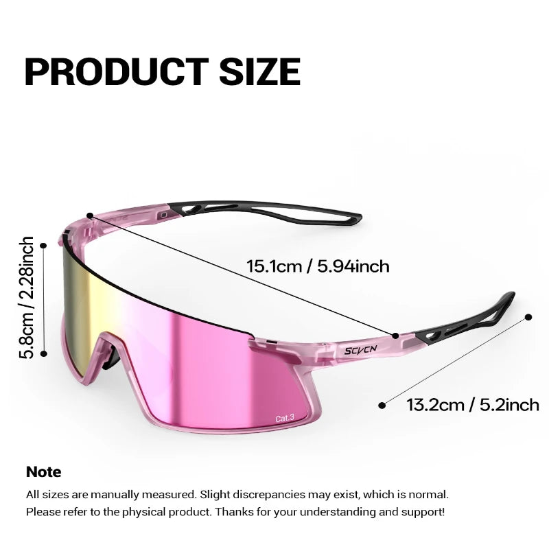 SCVCN 2026 Hiking Eyewear Men's Cycling Sunglasses Photochormic Glasses UV400 Outdoor Sports Goggles Camping MTB Bike Glasses