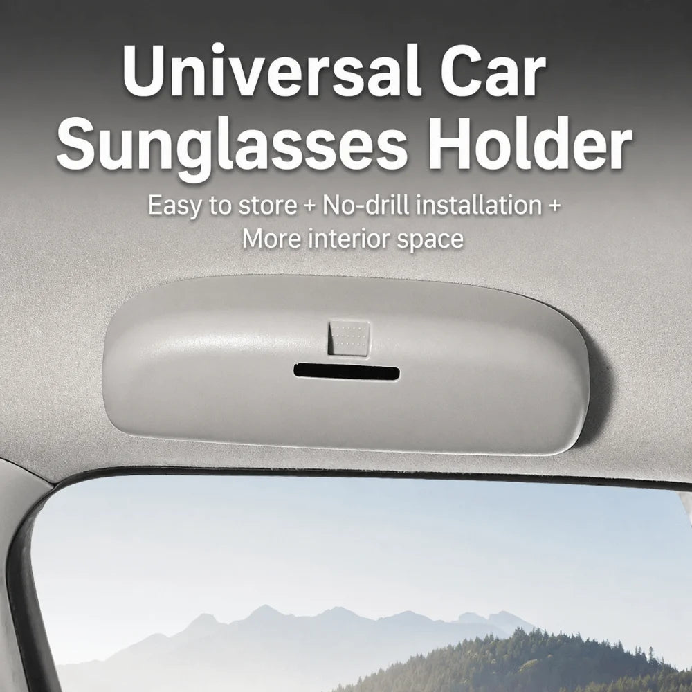 Glasses Case for  ABS Car Sunglass Sun Glasses Holder Storage Box Auto Eyeglasses Accessories