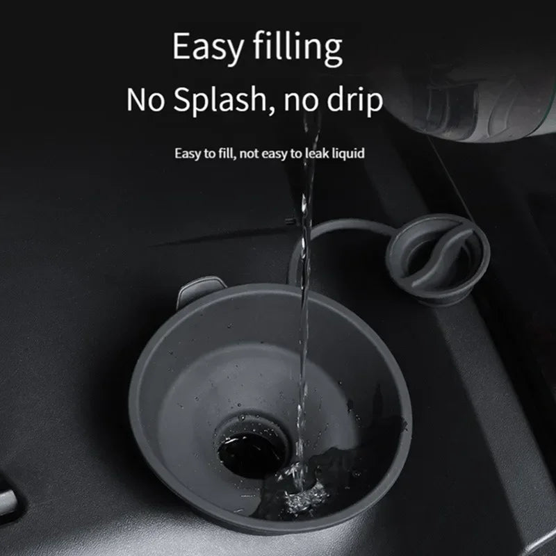 For Tesla Model 3 Y Glass Water Inlet Car Windshield Wiper Arm Hole Protective Cover Filling Funnel Pad Silicone Dustproof Lid