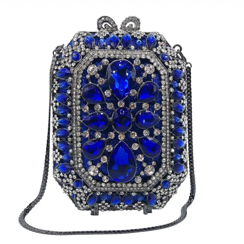 Lady Crystal Designer Clutch Bags High Quality Women Stone Clutches Handbags Wedding Bridal Messenger Clutch Bag Purse