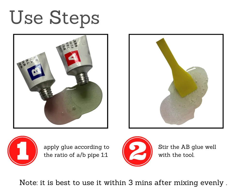 Acrylate Structure Special Quick-Drying AB Glue 20g AB  Glue Glass Metal Stainless Waterproof Strong Adhesive