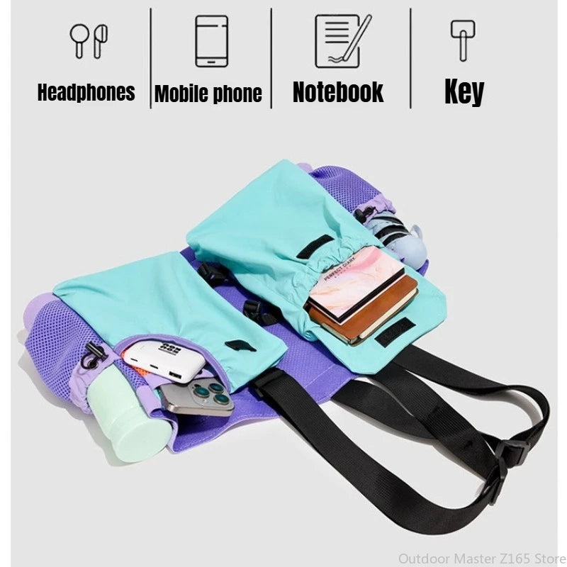 Lightweight Running Hydration Vest Breathable Mesh Oxford Cloth Waterproof Multi-Pocket for Cycling Marathon Outdoor Sports