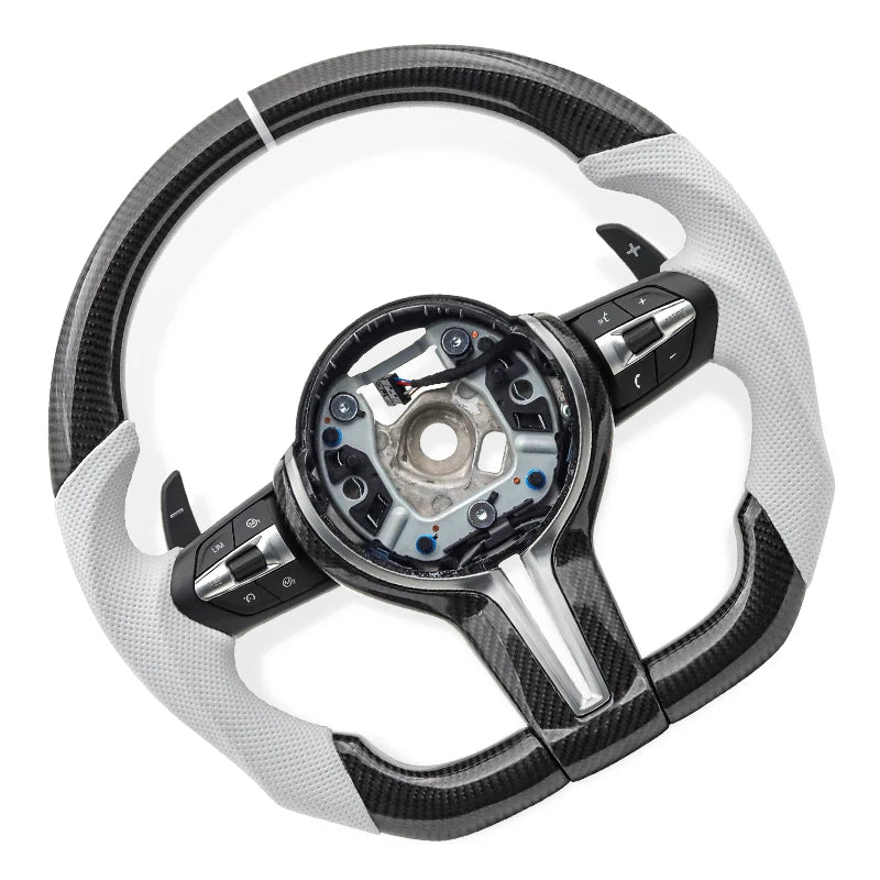 Car Sports Steering Wheel Carbon Fiber for BMW F10 F15 F22 F30 F32 M3 F80 M4 F82 M2 F87 M5 F90 E90 E92 X1 X2 Car Accessories