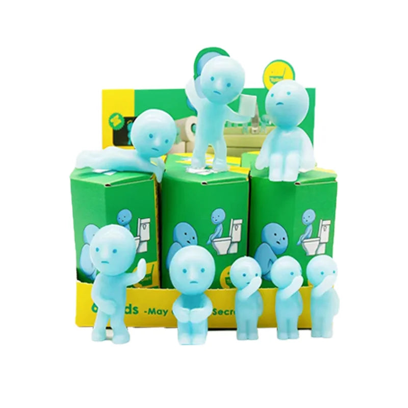 4 Multiple Series Noctilucent Green Doll Blind Mystery Box Action Figures Decoration Desktop Model Toy For Gift Surprise