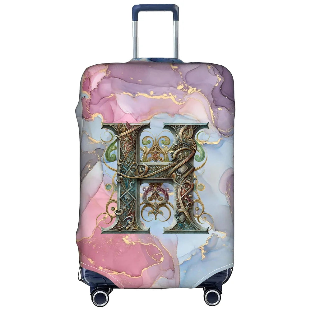 Luggage Cover Stretch Fabric Suitcase Protector Case Graphic Series Baggage Dust Case Cover Suitable 18-32 Inch Suitcase