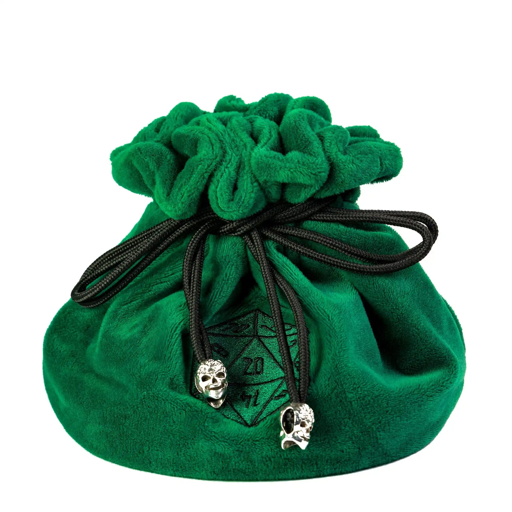 New Drawstring Dice Bag Flannelette Double-Layer Storage Bag Round Bottom Big Pouch for Packing Gift RPG Dice Board Game
