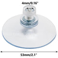 20PCS 0.98/1.26/1.61/2.09 inch Suction Cups with Screw Round PVC Sucker Nut Strong Adhesive Suction Holder Rubber Sucker Pad