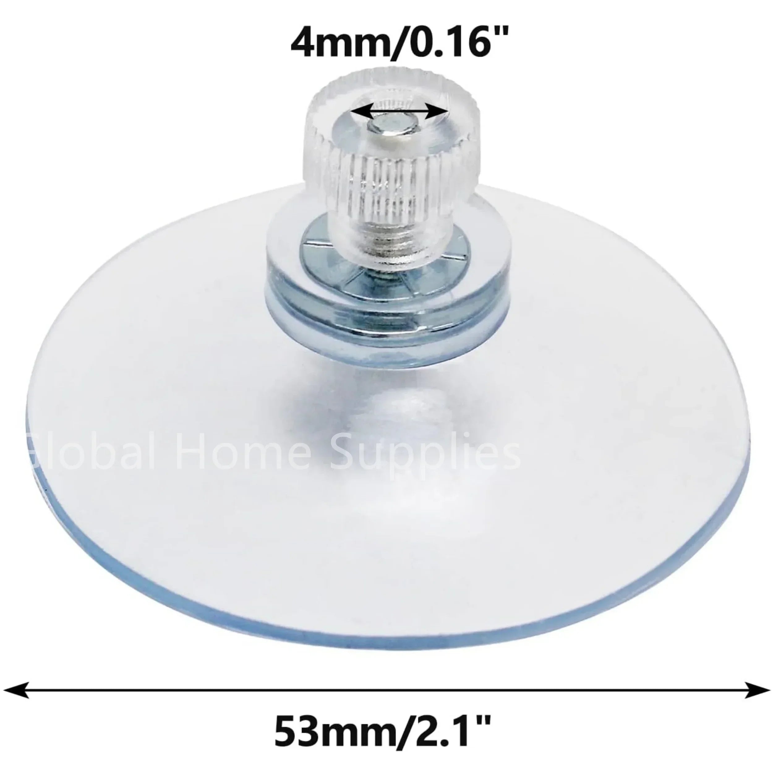 20PCS 0.98/1.26/1.61/2.09 inch Suction Cups with Screw Round PVC Sucker Nut Strong Adhesive Suction Holder Rubber Sucker Pad