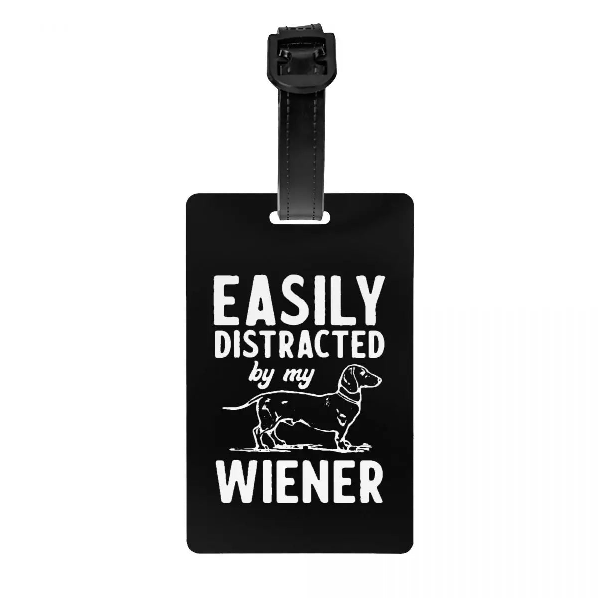 Custom Dachshunds Dog Luggage Tag Privacy Protection Badger Sausage Wiener Baggage Tags Travel Bag Labels Suitcase