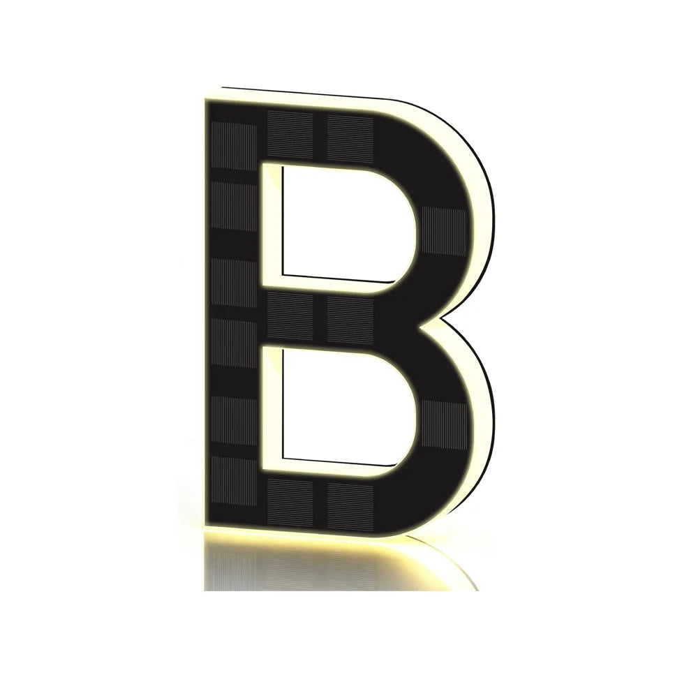 23cm Solar Lighted House Numbers for Outside, Light Up Waterproof LED Address Numbers Signs for Houses, House Numbers Light