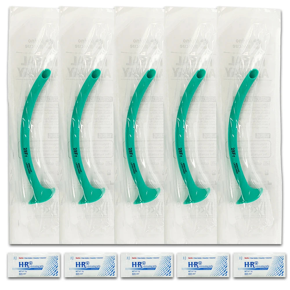 Nasopharyngeal Airway (28 Fr., 9.3mm) with Surgilube, Rhino Rescue NPA,Nasal Airway For Emergency Kit or First Aid