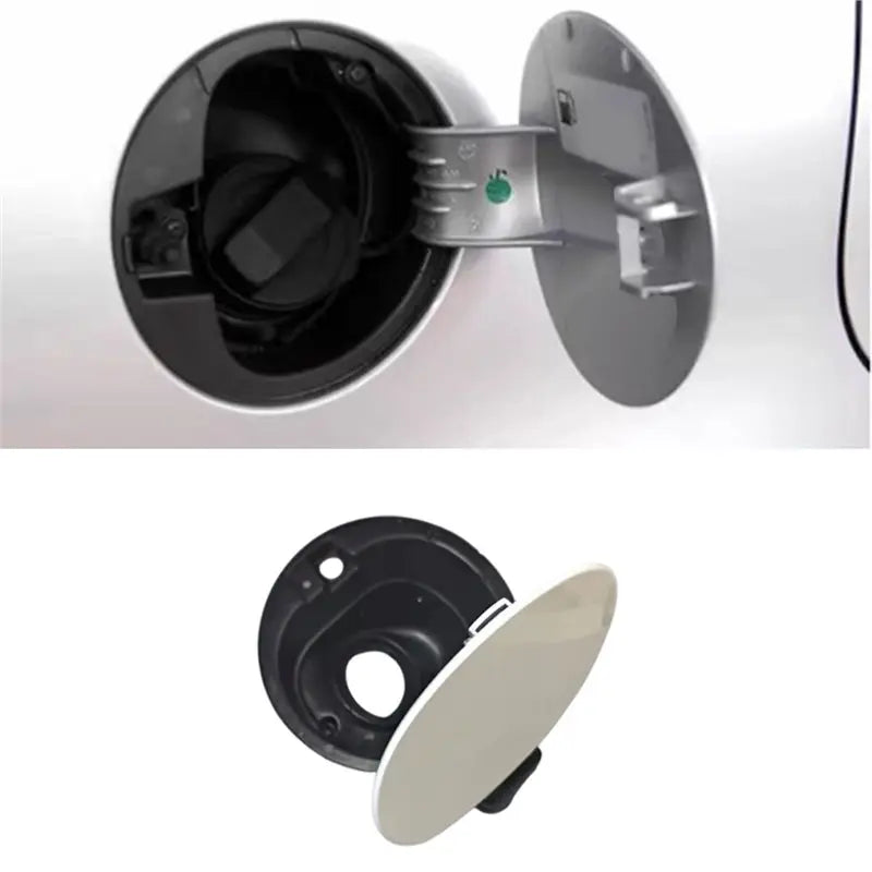 For VW Polo 2011-2018 Fuel Tank Outer Cover Lid Flap White 6R0809857D Fuel Tank Door Filler Cap 6RU809857