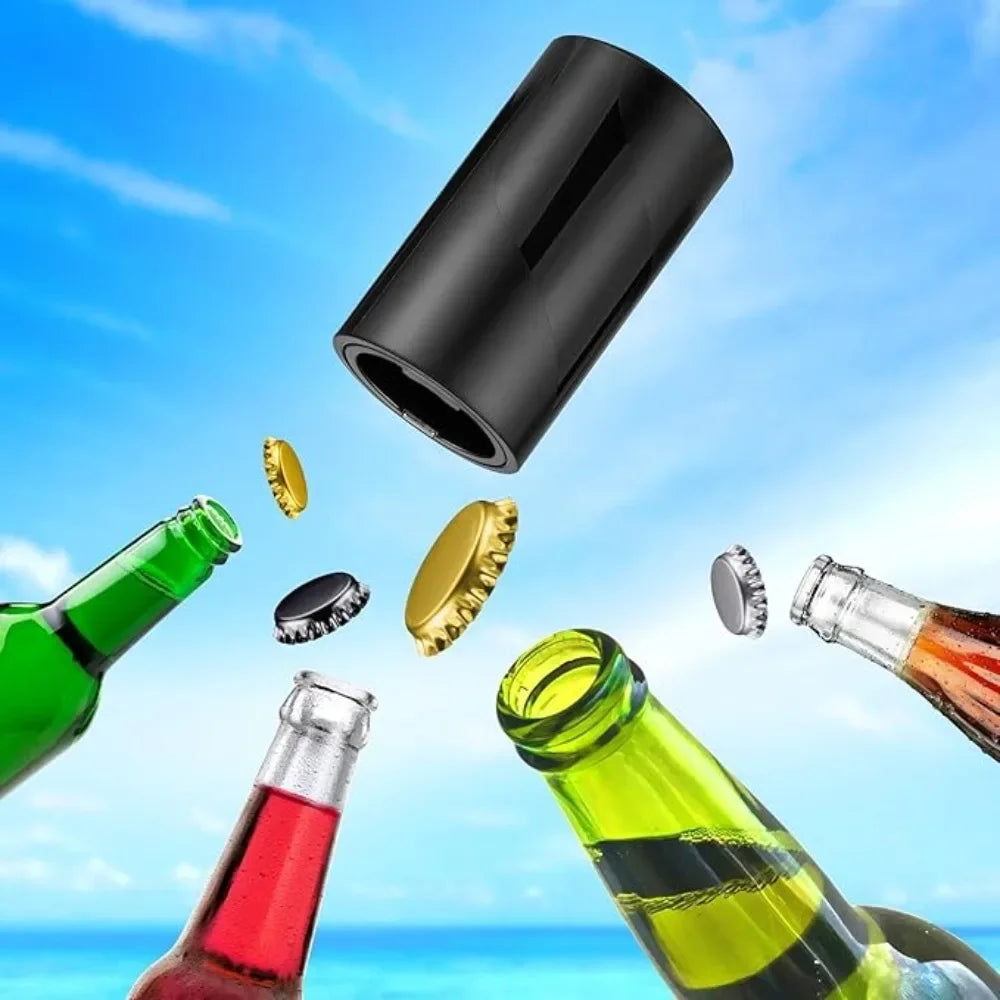 1-4Pcs Automatic Beer Bottle Opener Downward Push Bottle Opener Wine Beer Soda Cap Opener Kitchen Accessories