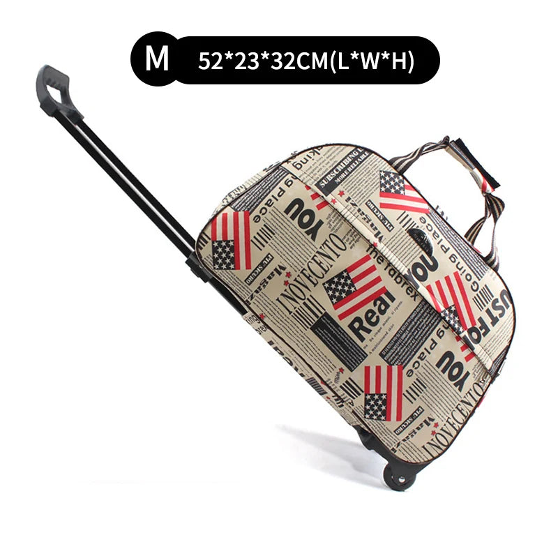 Suitcase And Travel Bags Wheels New Waterproof Large Capacity Carry On Luggage Trolley Handbag Unisex Valises A Roulettes