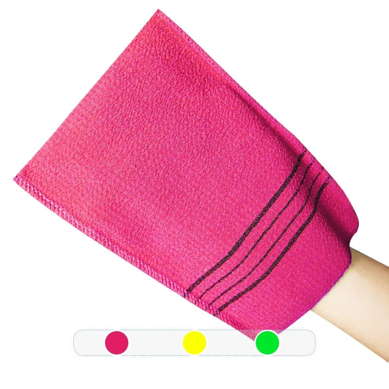 Exfoliating Bath Pad Towels Set Korean Italy Asian Exfoliating Bath Washcloth Body Scrub Shower Soft Polyester Cotton
