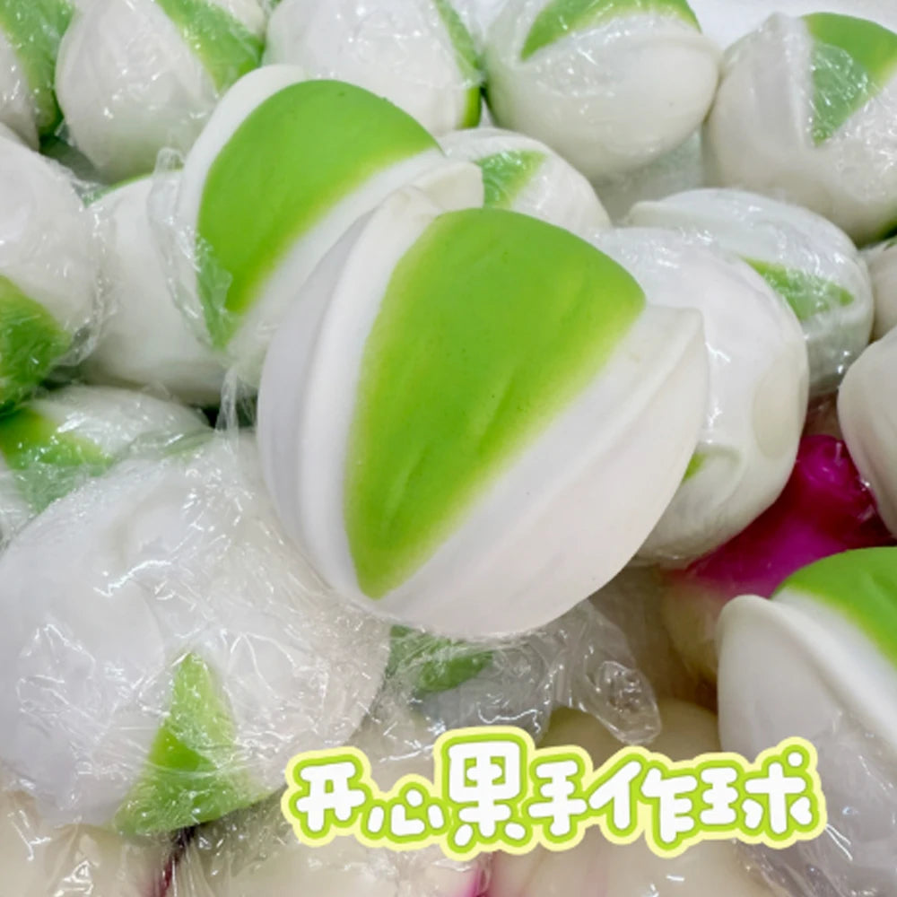 Crunchy Pistachio Stress Ball, Filled Round Blocks ASMR Squeeze Toy, Stress Relief Hand Relax Sensory Toy Gift Squishy Toys