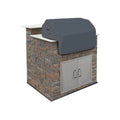 Outdoor BBQ Grill Cover with Built-in Rack Oxford Waterproof Sunproof for Patio