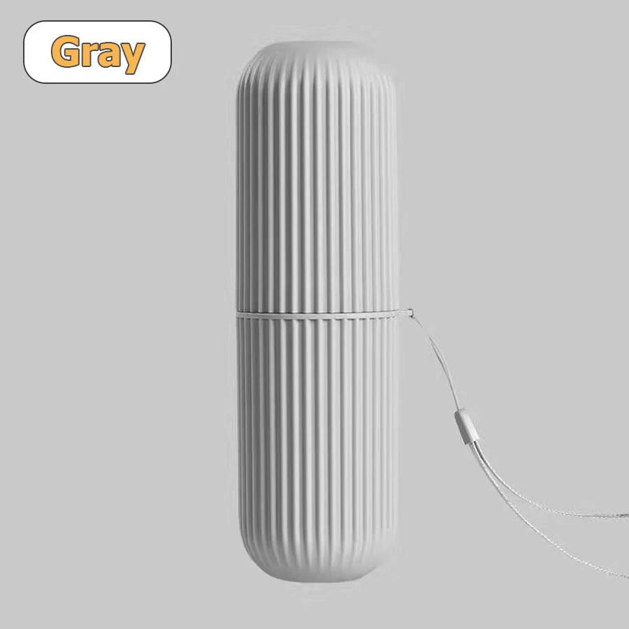 Detachable Plastic Circular Thread Toothbrush Toothpaste Cup Case Box Holder Container for Daily Household Outdoor Travel
