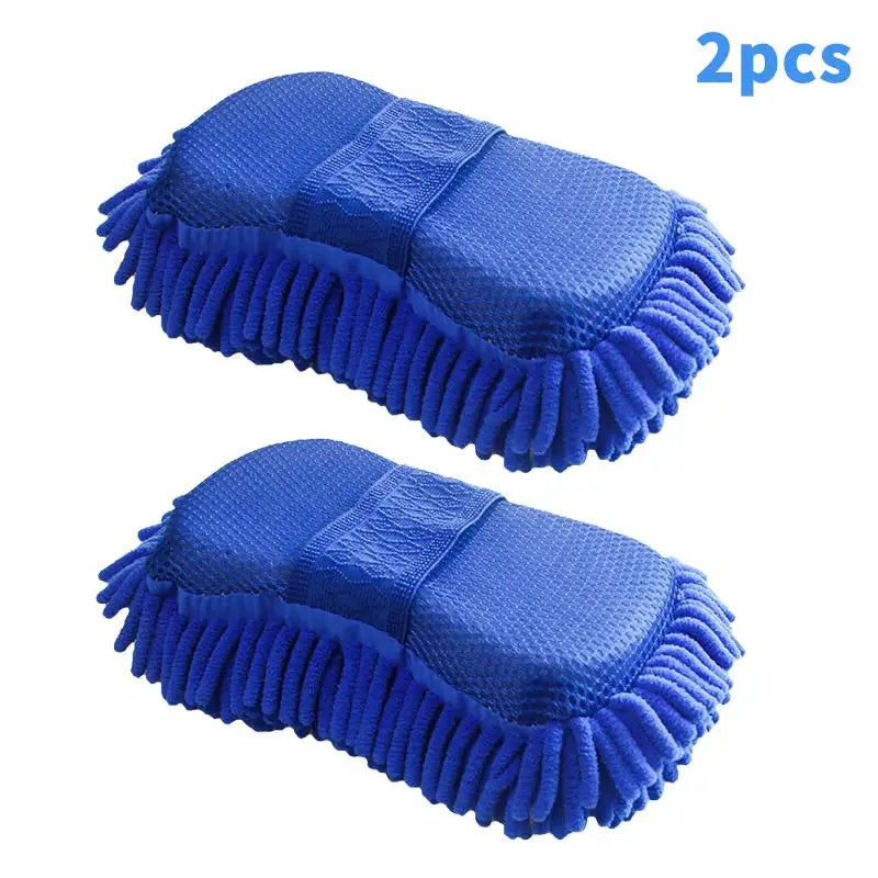 Car Wash Gloves and Towels Microfiber Chenille Soft Absorbent Set for Vehicle Interior Exterior Cleaning Tasks