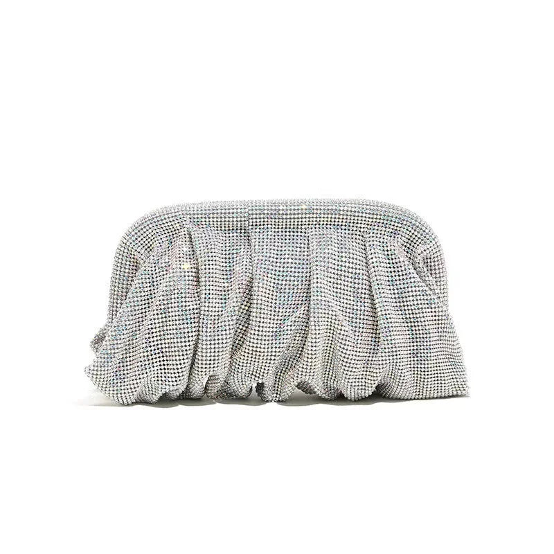 Wedding Party Clutch Purse Glitter Shiny Rhinestone Diamond Evening Bag Luxury Designer Women's Handbag Shoulder Crossbody Bag