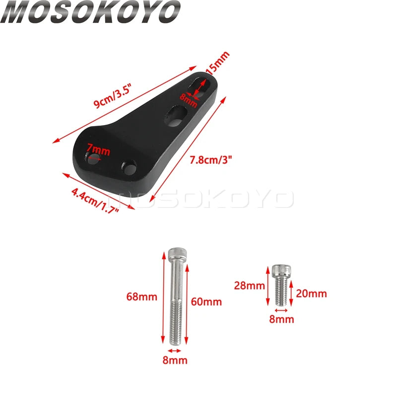 Off-road Motorcycle Modified Front Handguard Mount Bracket Hand Guards Bolt For CRM250/R/AR KDX125SR KDX200 KLX300R XLR125R/200R